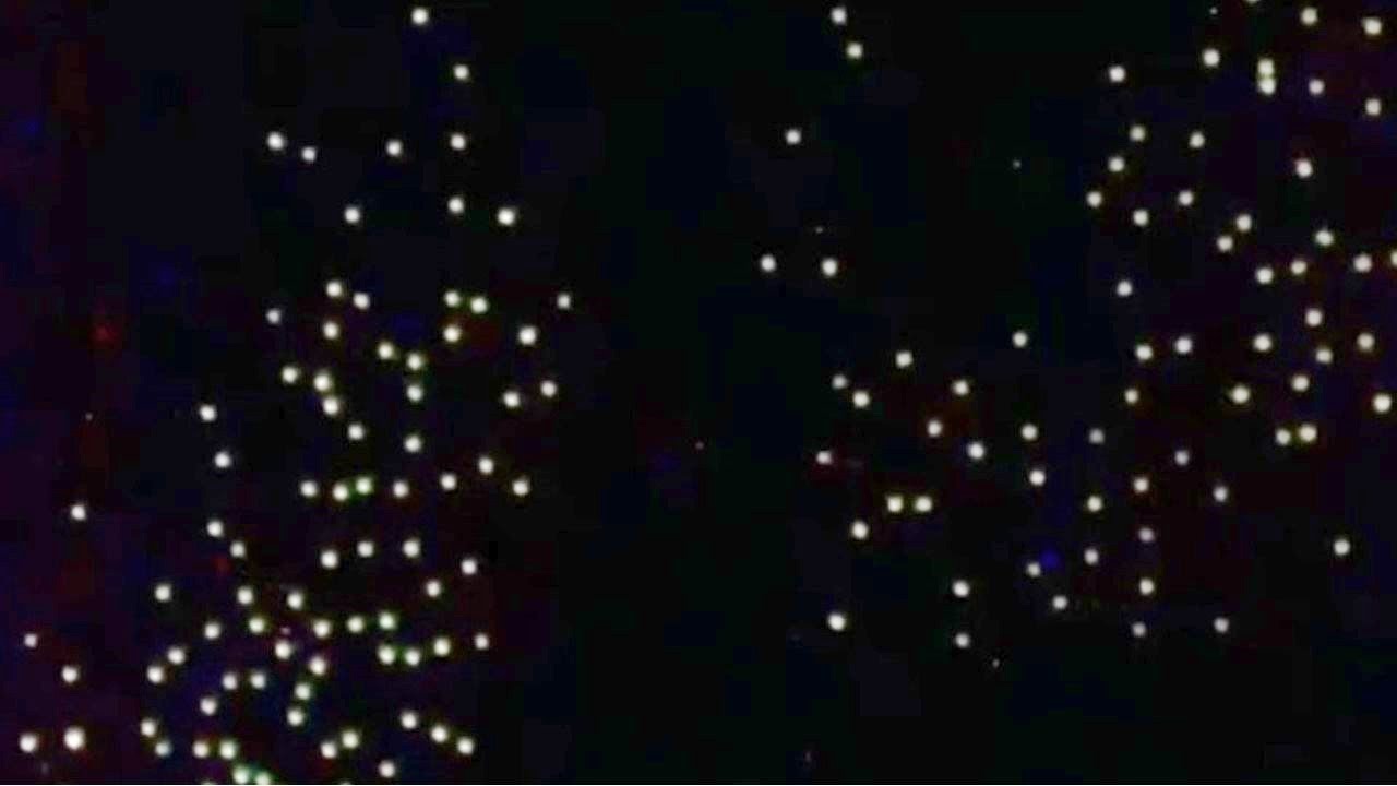 Huge Fleet of UFOs flying past the International Space Station