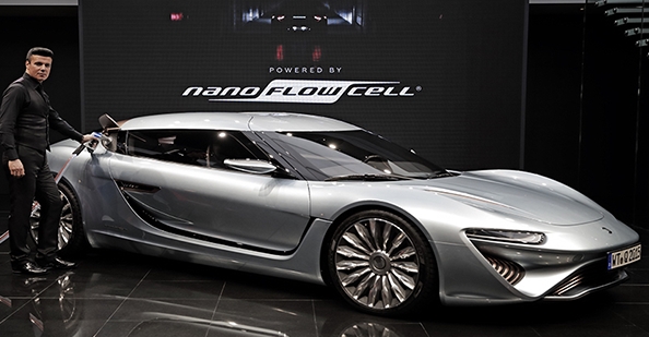 Car running on salt water reaches 217 mph and has