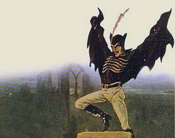 Spring Heeled Jack as represented by an anonymous artist. (Public domain)