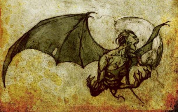 Manananggal, mythical creature from the Philippines. (Public domain)