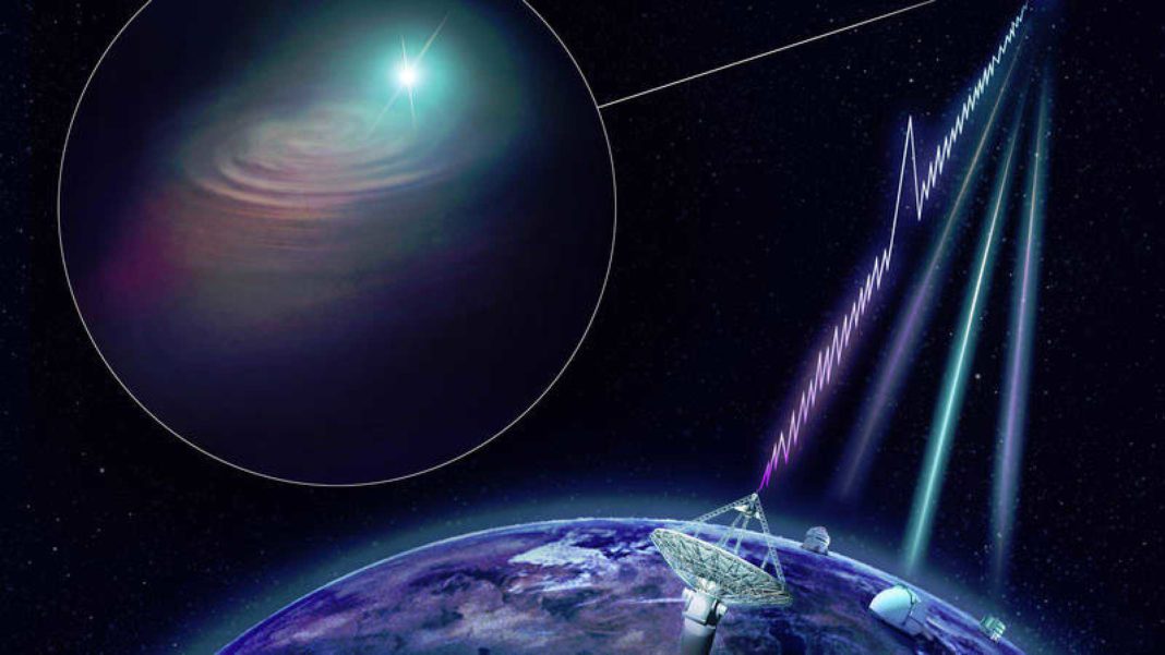 More radio signals arrive from a nearby galaxy