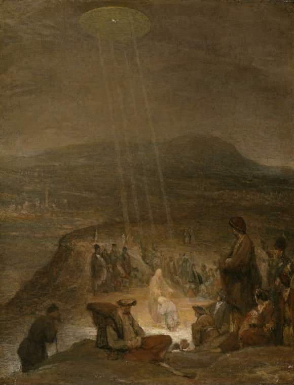 Enigmatic old paintings with images of UFOs 14