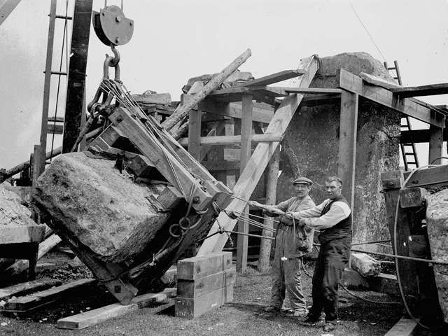 Restoration of Stonehenge from 1919