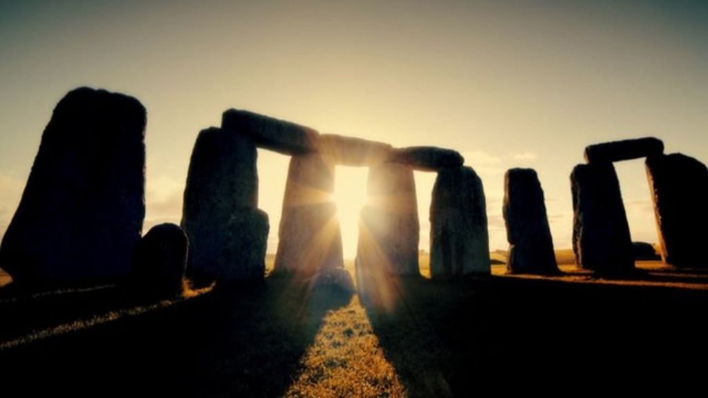 The sun in Stonehenge