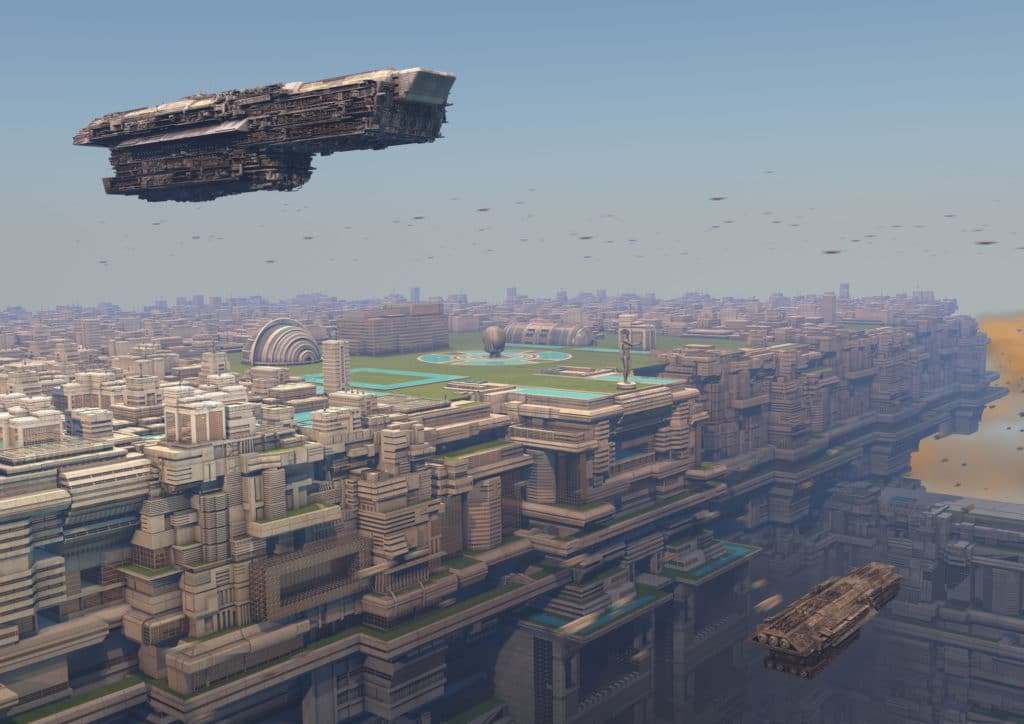 Futuristic Celestial City