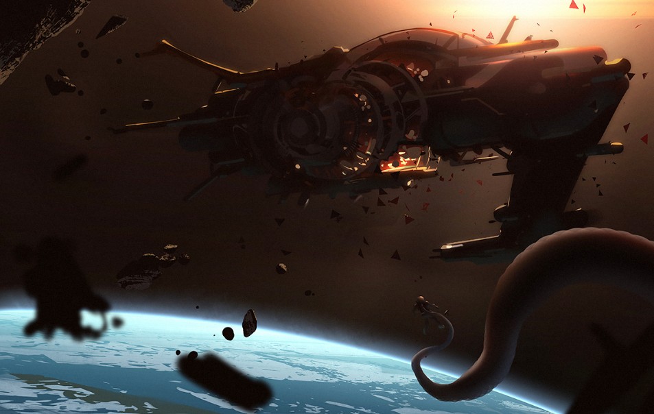 1585544501 151 Russian astronauts found fragments of an alien ship that