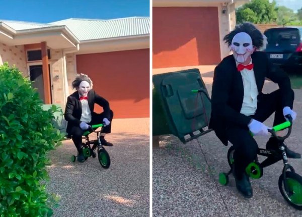 Australians dress up to take out trash People in Australia dress up to take out trash and quarantine fun