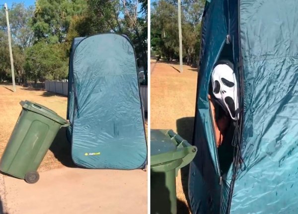 Australians dress up to take out trash People in Australia dress up to take out trash and quarantine fun