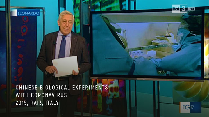 Chinese biological experiments to infect humans with coronaviruses exposed in 2015 by Italian state media