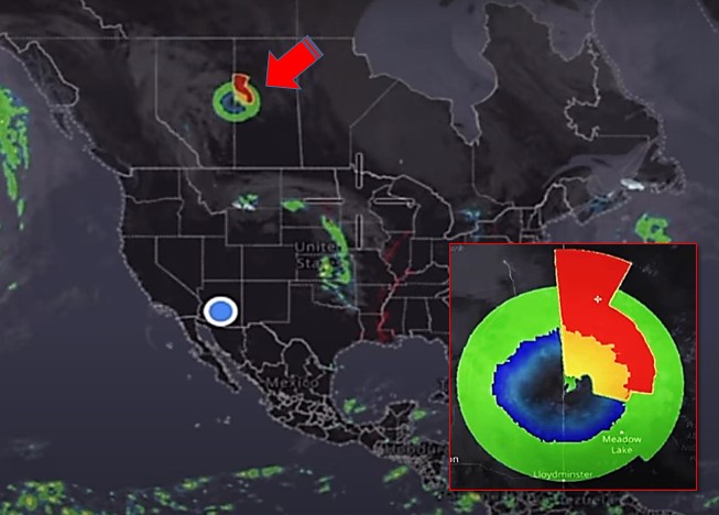 1589084974 CANADA Radar records Mysterious 800 Km Anomaly that moves at