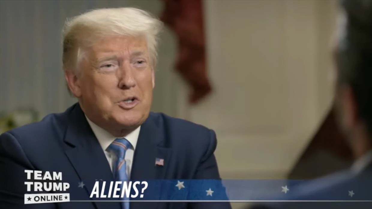 1592626132 Trump Claims To Have Information On Aliens But Refuses To