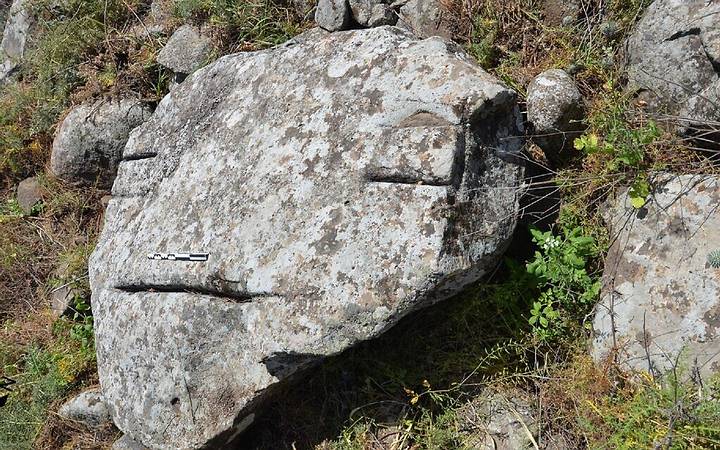 Archaeologists discover strange humanoid face on 4200 year old dolmens