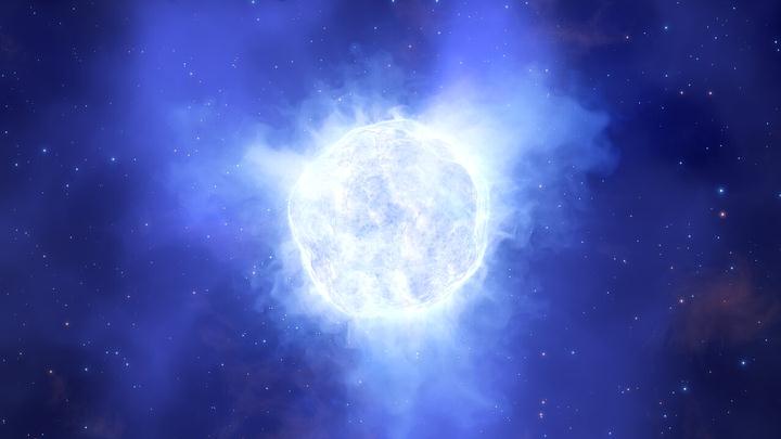 Massive star mysteriously disappears from distant