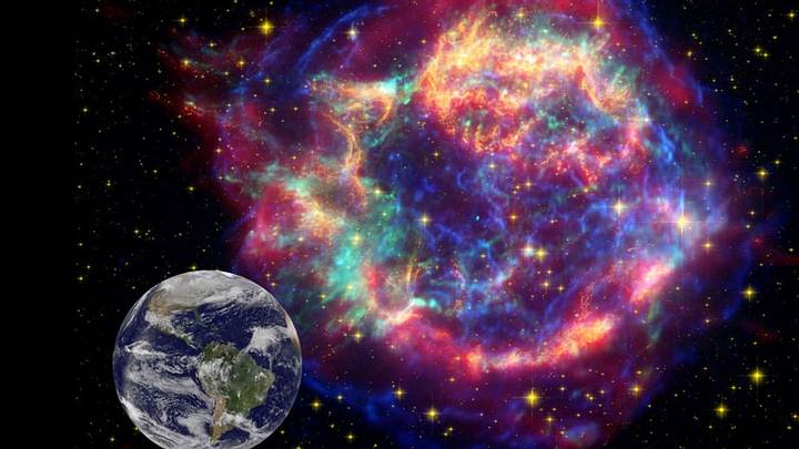 The Earth is moving through a radioactive cloud