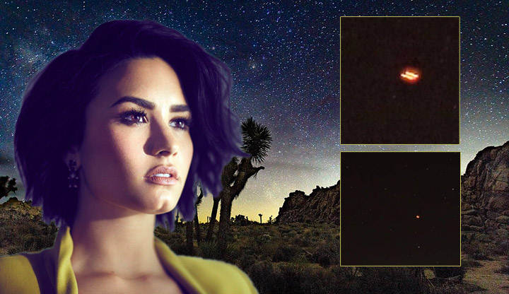 Demi Lovato claims to have spotted UFOs in a California