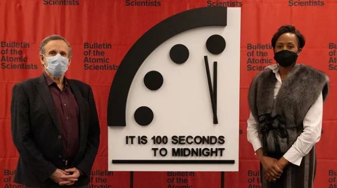1611853738 Doomsday clock is 100 seconds to midnight