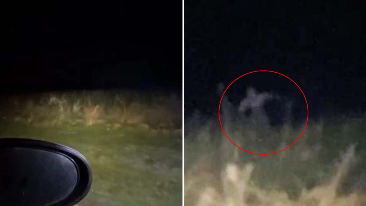 1614875965 They record the terrifying moment when a Skinwalker appears out