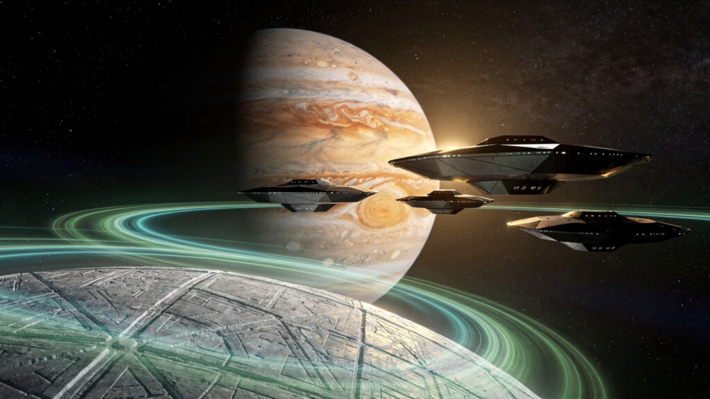 michael salla alien fleet arrived at ganymede 1