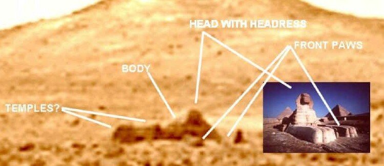 Pictures of pyramids and statues on Mars that NASA doesn't want you to see