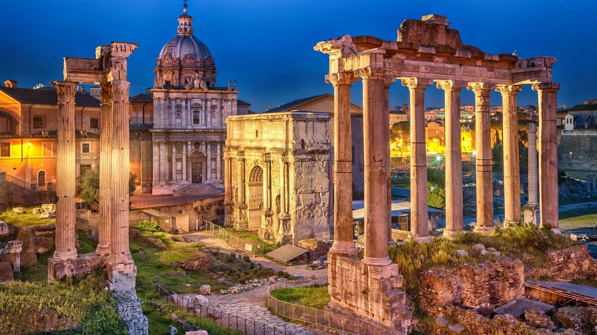grandiose ruins of ancient Rome.  photo from the web.