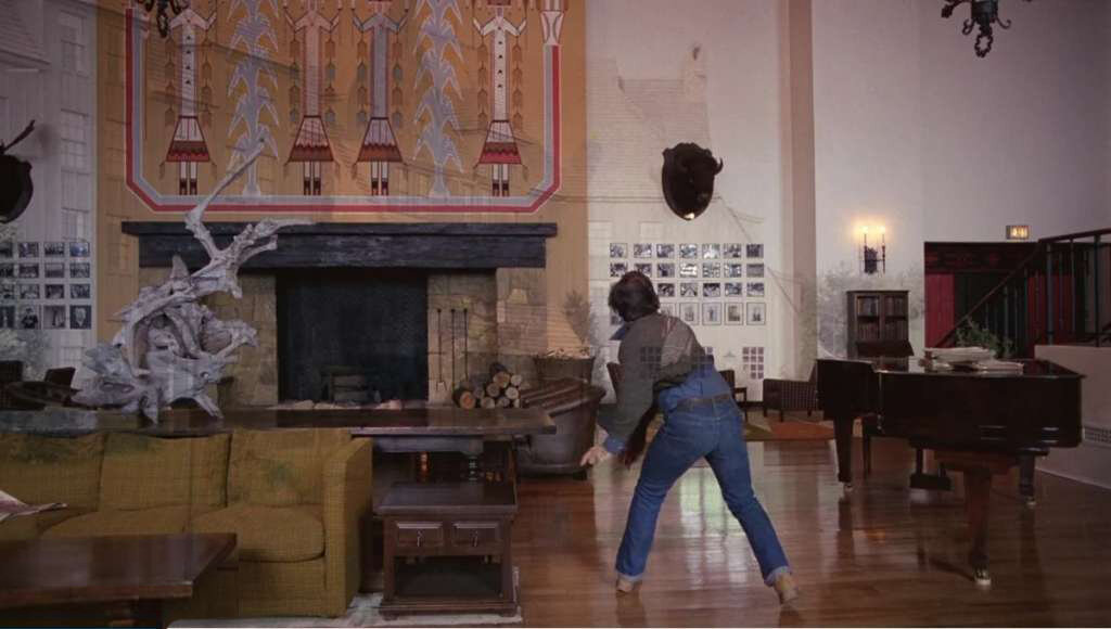 Jack throws the ball at the "Indian Ornament".