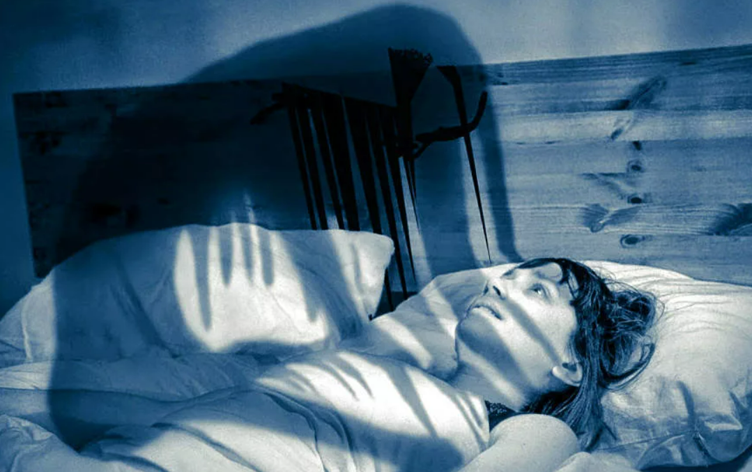 The border of sleep and reality, a frightening state in which a person is already aware of himself, but cannot move a single muscle.  Fortunately, few people experience such horror.