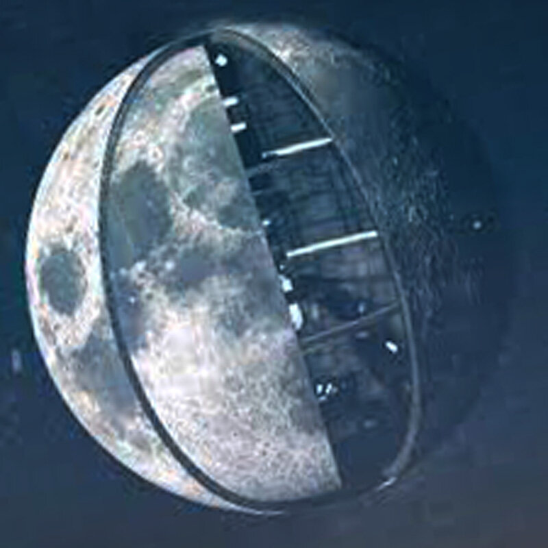 UFO and anomalous researcher Alex Collier claims the Moon is an interstellar transport ship that was brought into Earth's orbit from another star system.-11