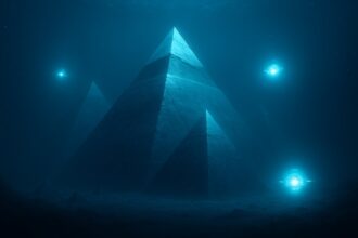 pyramids at the bottom of atlantic ocean