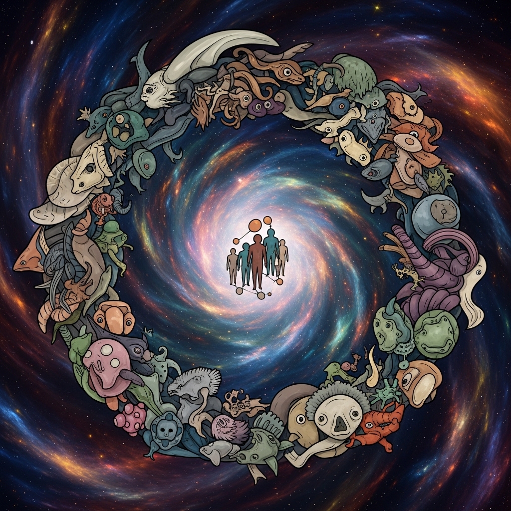 we are a grain in the sand in universe 1