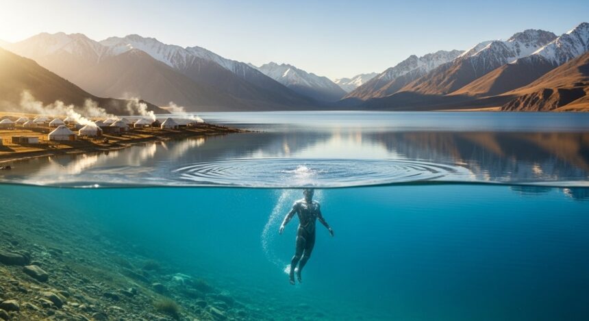 mysterious lake issyk kul underwater giants