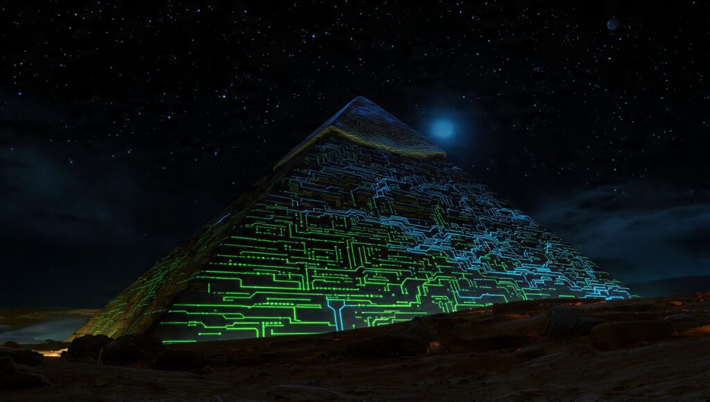 fierry cross and pyramids sleeping machine 2