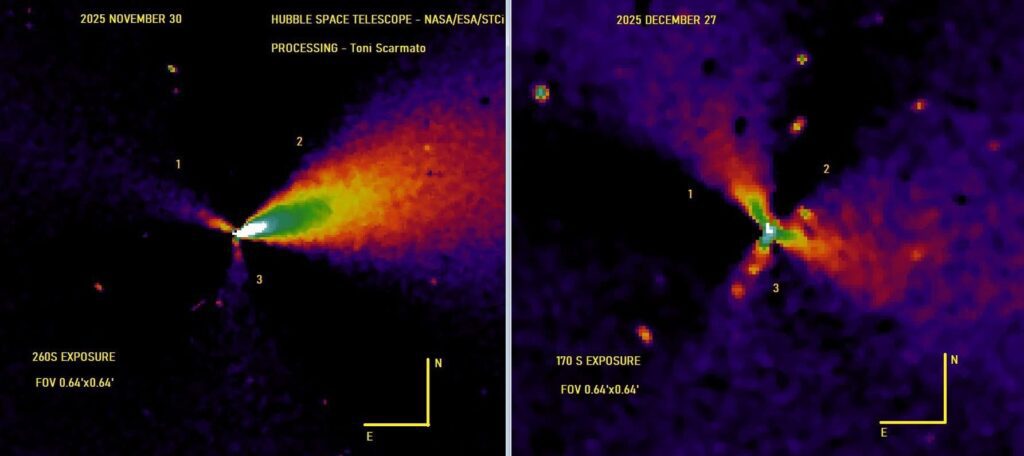 3i atlas changes trajectory 2.1